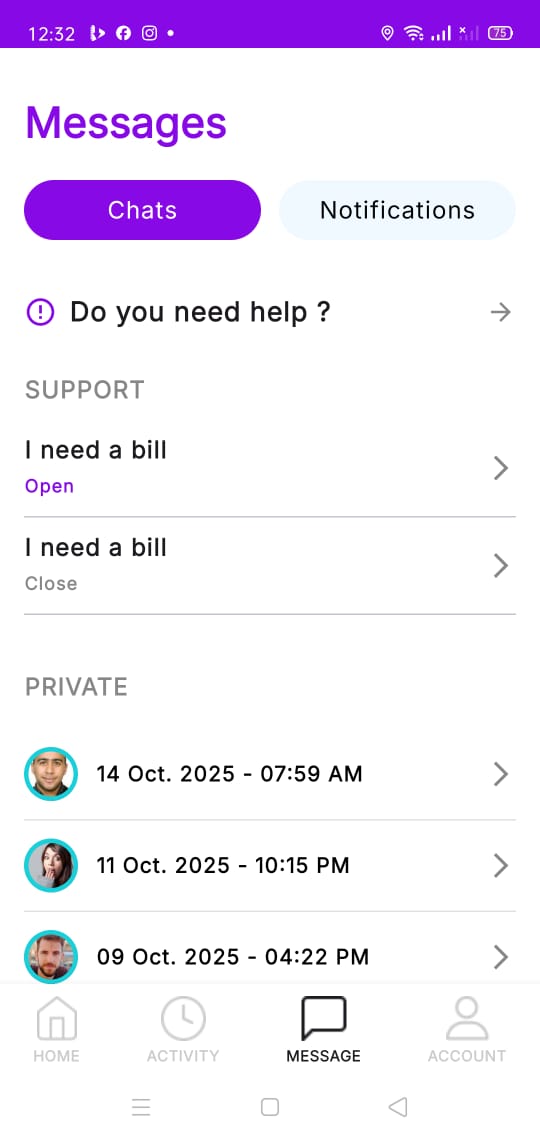 EasyGetApp Messages and Notifications